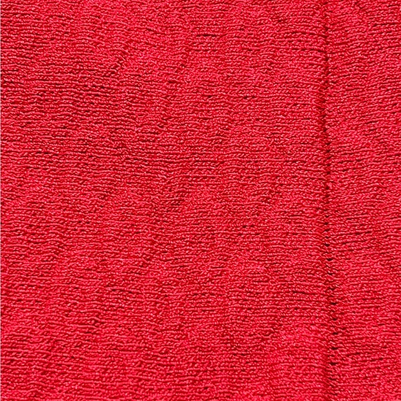 NWT THE KOOPLES Red Twist Cutout Short Sleeve Rib Knit Fit & Flare Dress! - Picture 7 of 10